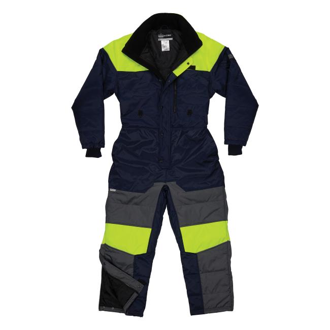 Front of 6475 insulated freezer coveralls