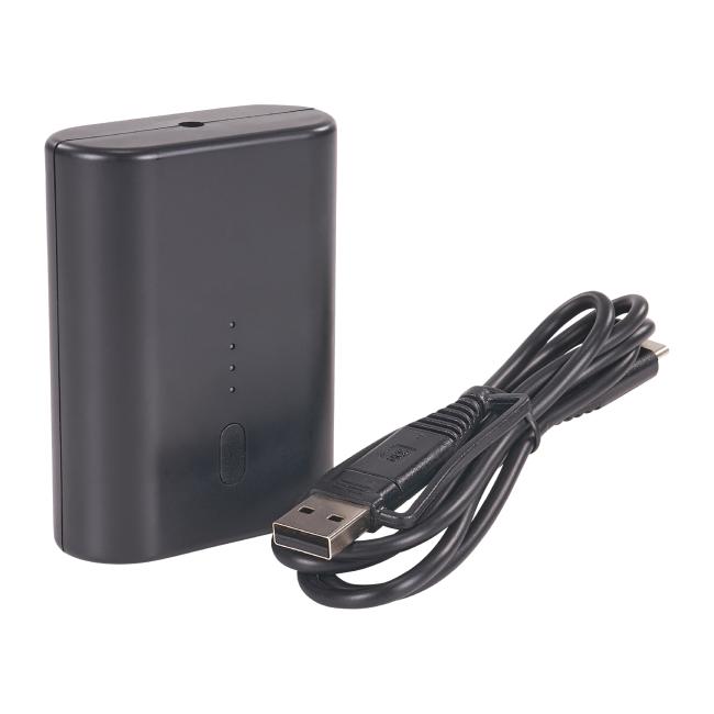 6495b rechargable battery power bank with usb-c cord.