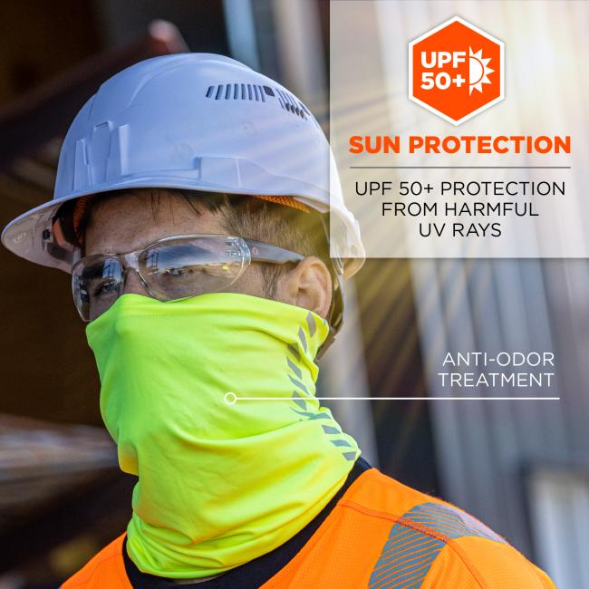 Sun protection. UPF 50+ protection from harmful UV rays. Anti odor treatment.