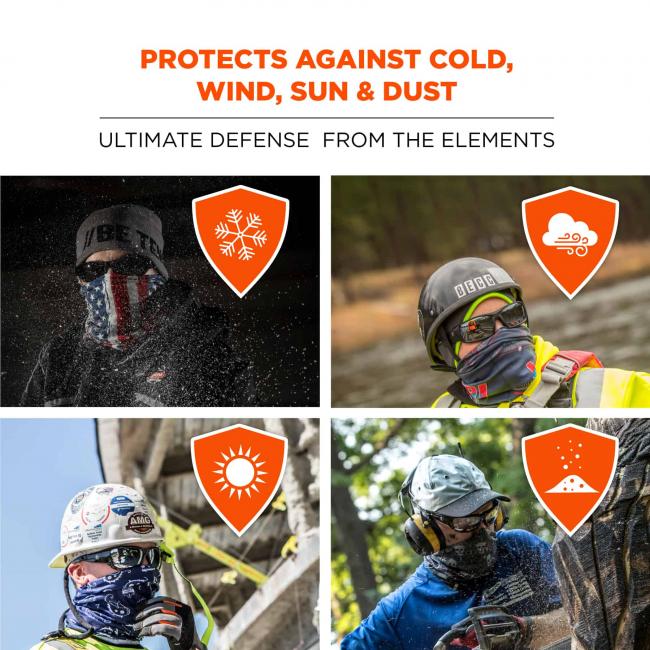 Protects against cold, win, sun and dust: ultimate defense from the elements