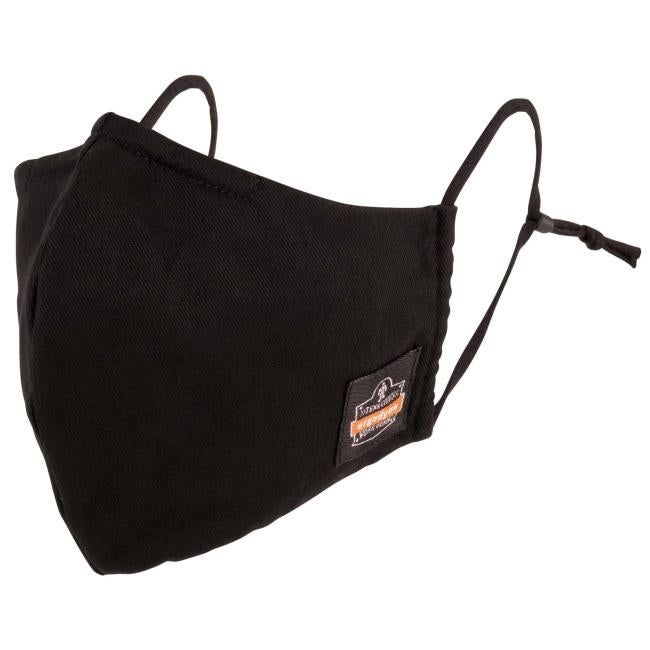 Three quarter view of face mask