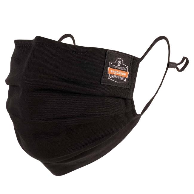 Three quarter view of face mask