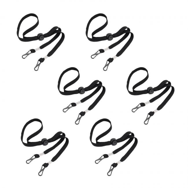 Six face covering lanyards