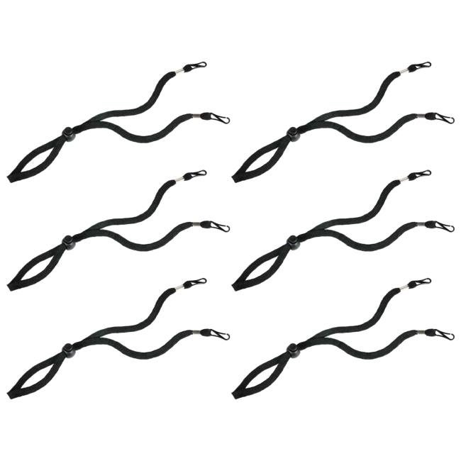 Six face covering lanyards