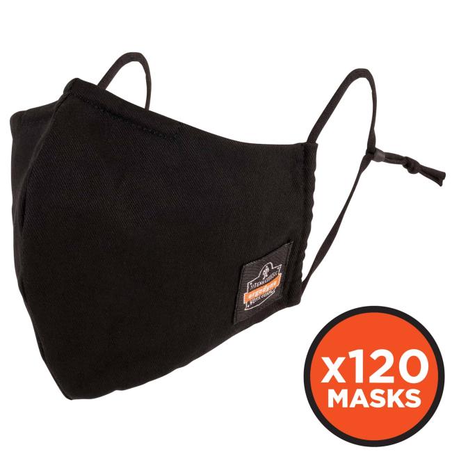 Three quarter view of face mask - x120 masks