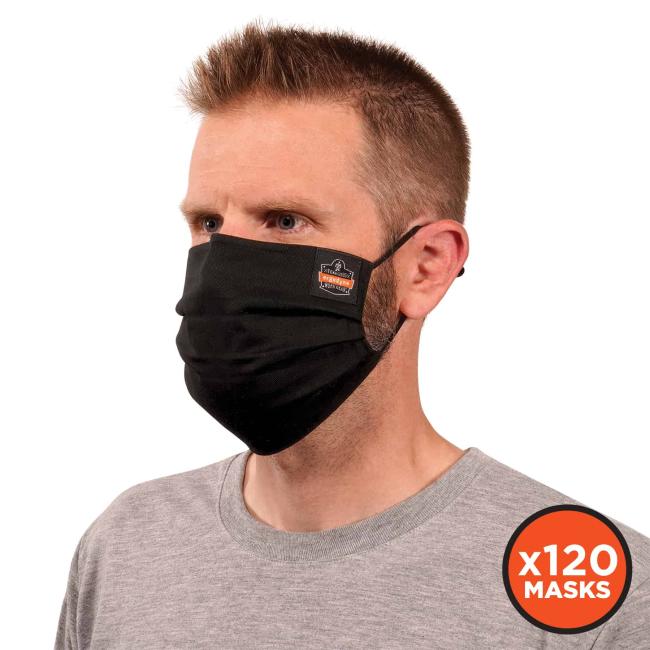 Mask on model - x120 masks
