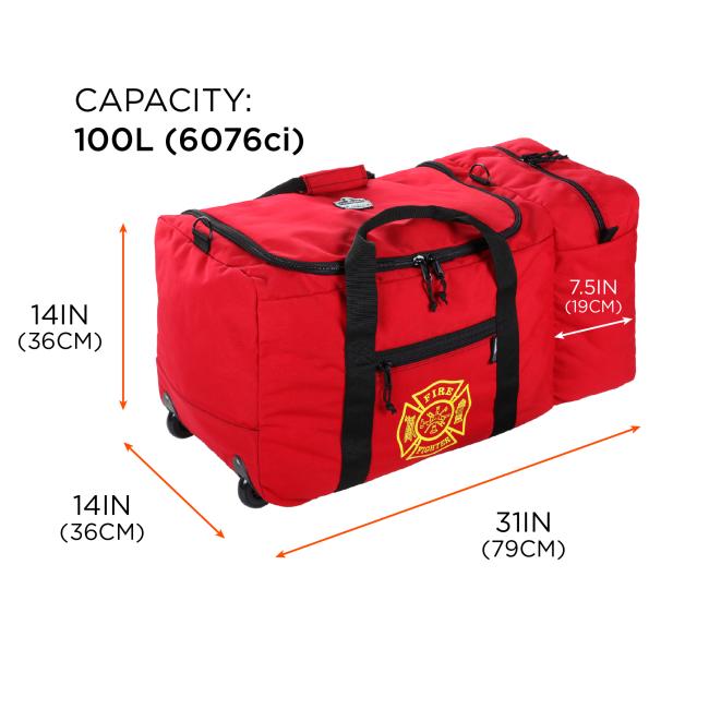 Size chart. 117L (7160ci). 31in(79cm) x 14in(36cm) x 14in(36cm)