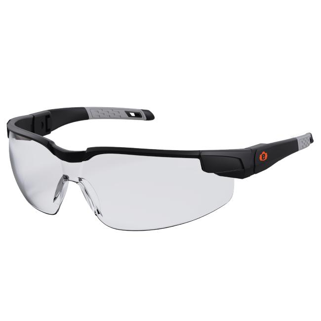 3-quarter view of dellenger safety glasses