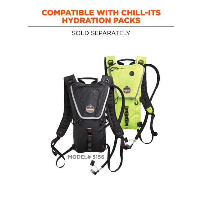 Compatible with chill-its hydration packs: sold separately (model 5156)