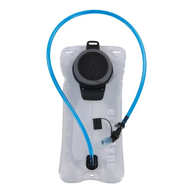 Front view of fully expanded hydration pack bladder
