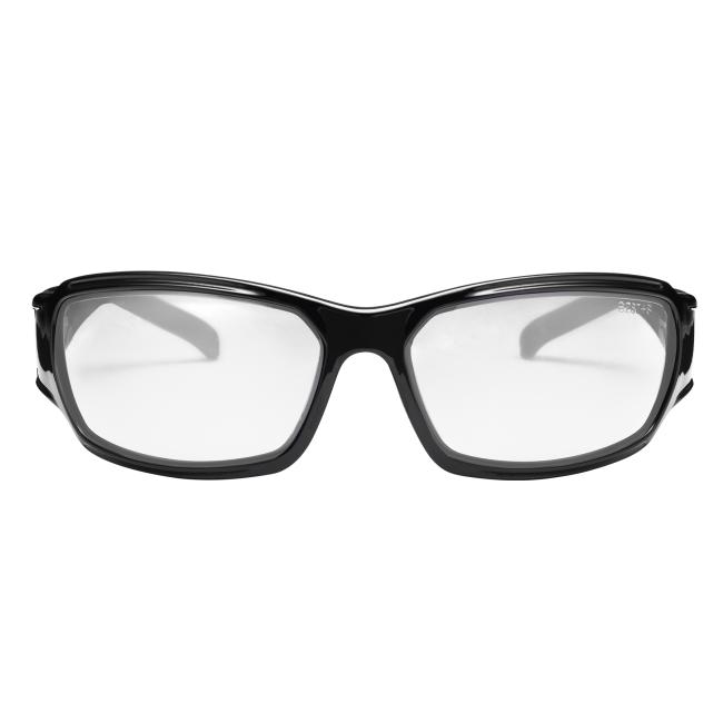 Front view of safety glasses.