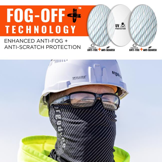 Fog-off plus technology: enhanced anti-fog and anti-scratch protection
