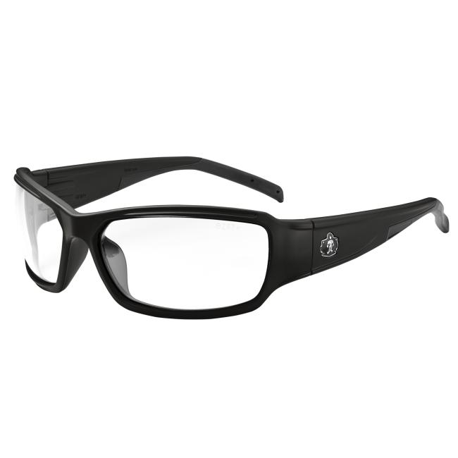 3-quarter view of thor anti-fog anti-scratch safety glasses