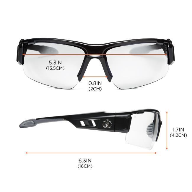Dagr Safety Glasses, Half Frame Sunglasses | Ergodyne