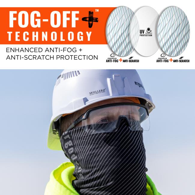 Fog off plus technology, enhanced anti-fog and anti-scratch protection