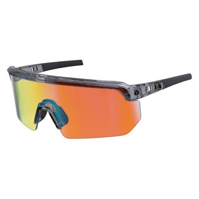 3-quarter view of aegir polarized mirror safety glasses