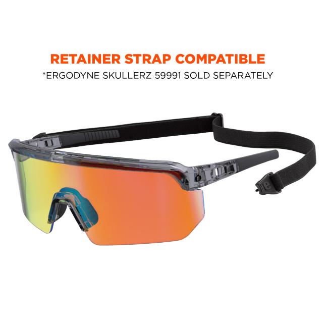 Retainer strap compatible, strap not included