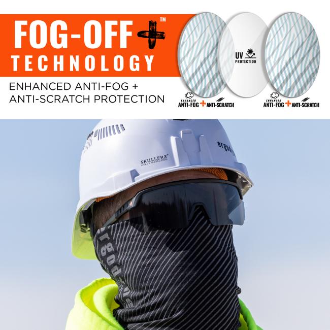 Fog off plus technology, enhanced anti-fog and anti-scratch protection