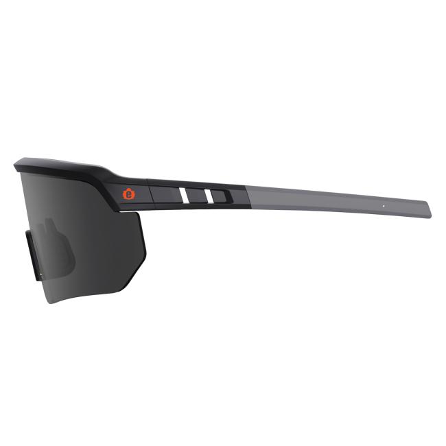 Left profile view of polarized aegir safety glasses