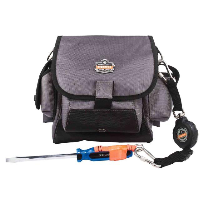 5518 Gray Topped Tool Pouch - Loop Attachment Tool Pouch image 3