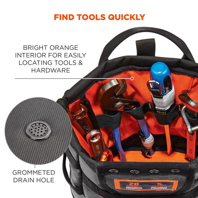 Topped Tool Pouch with Snap-Hinge Closure | Ergodyne