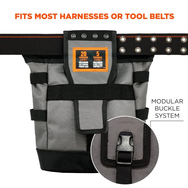 Topped Tool Pouch with Snap-Hinge Closure | Ergodyne