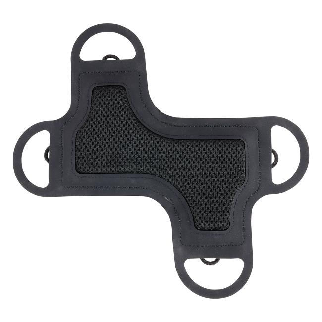 Interior of tablet holder featuring breathable foam padding