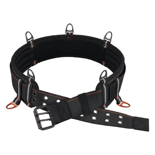 Front view of 3-inch at-heights padded tool belt