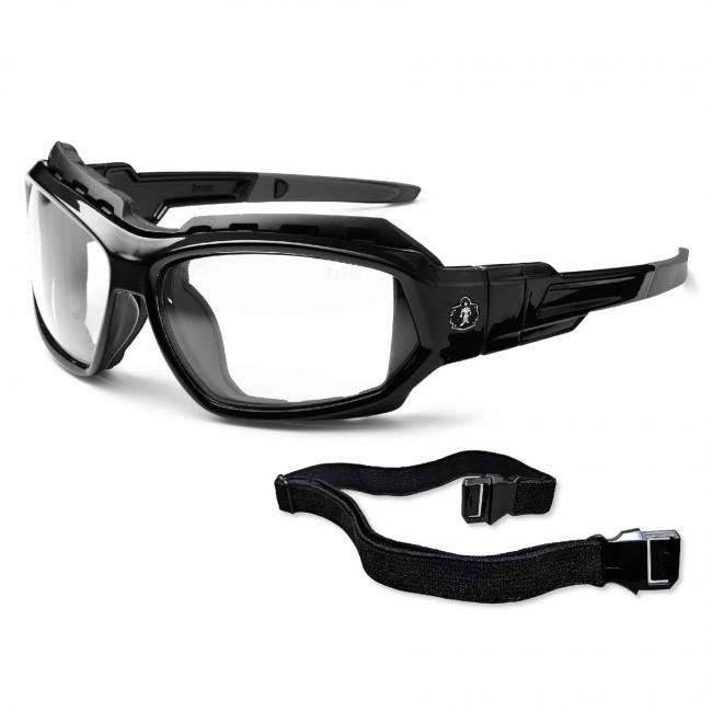 LOKI Clear Lens Black Safety Glasses // Sunglasses image 1