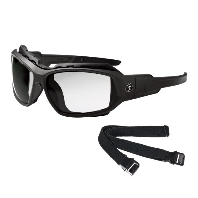 3-quarter view of loki safety glasses