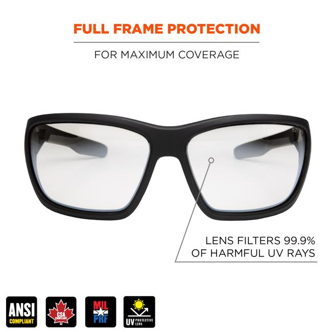 Full frame protection for maximum coverage. Lens filters 99.9% of harmful uv rays