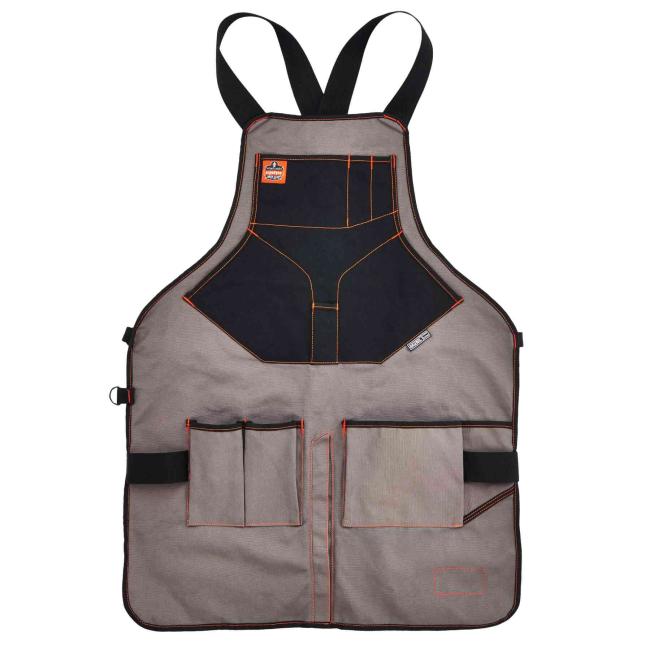 5705 Gray 13-Pocket Full Torso Apron image 1