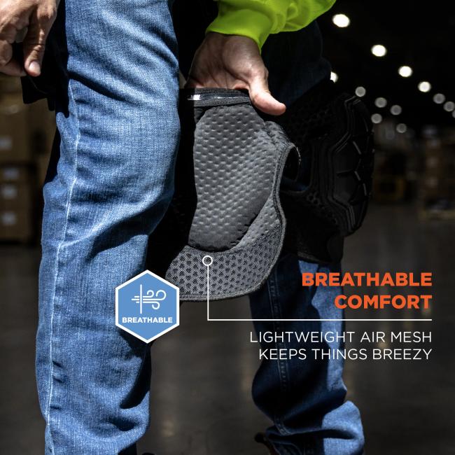 Breathable comfort: Lightweight air mesh keeps things breezy.
