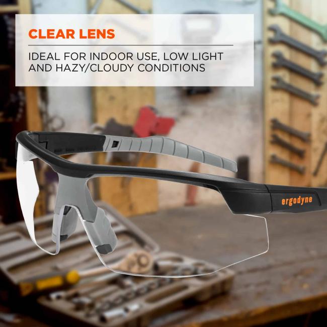 Ideal for indoor use, low light, and hazy/cloudy conditions.
