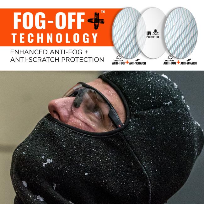 Fog off plus technology: enhanced anti-fog and anti-scratch protection with uv protection.