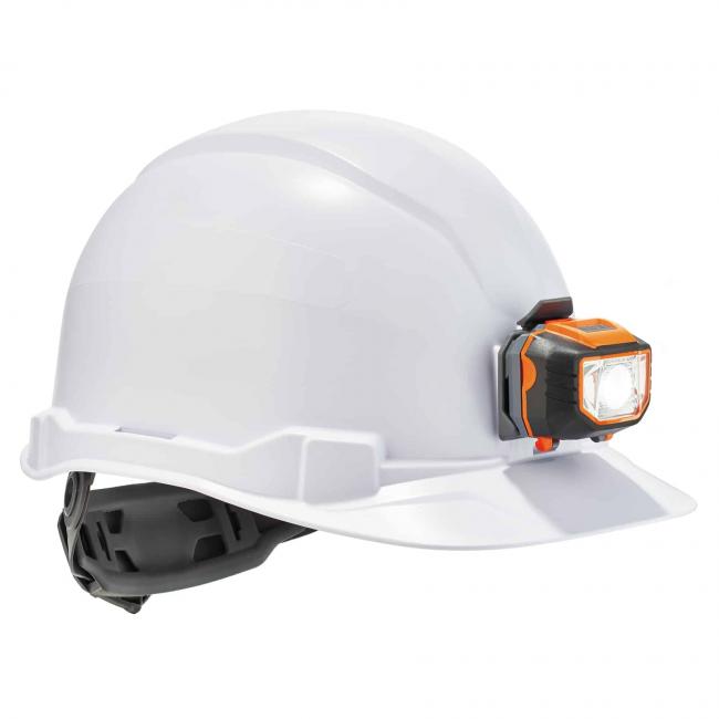 three quarter view of hard hat