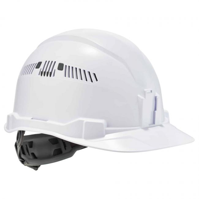 three quarter view of hard hat