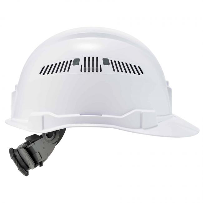 side of hard hat