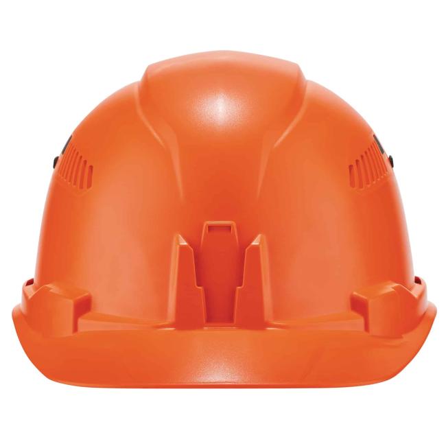 Ergodyne Skullerz 8973 Vented Full Brim Hard Hat With Ratchet Suspension - Class C, White, For Construction & Work Sites