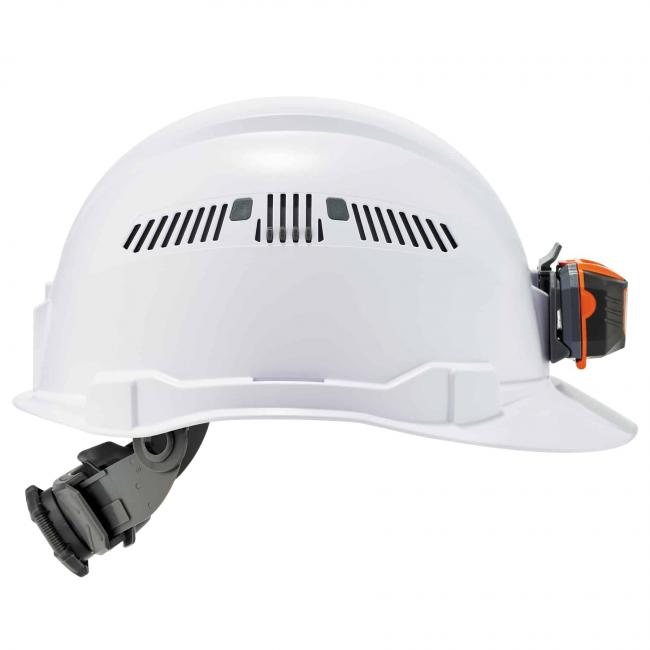 side of hard hat