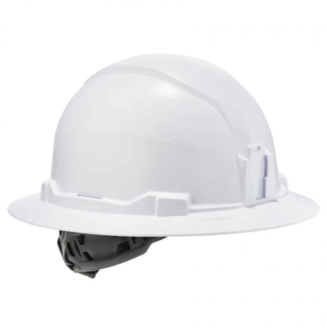 three quarter view of hard hat