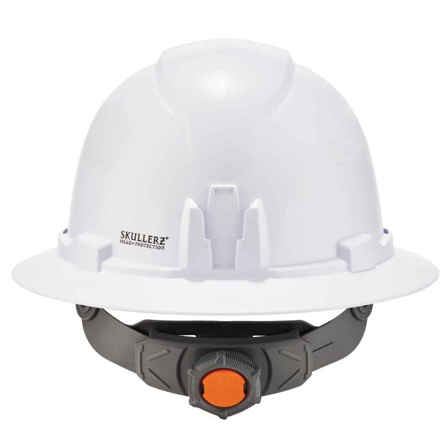 back of hard hat
