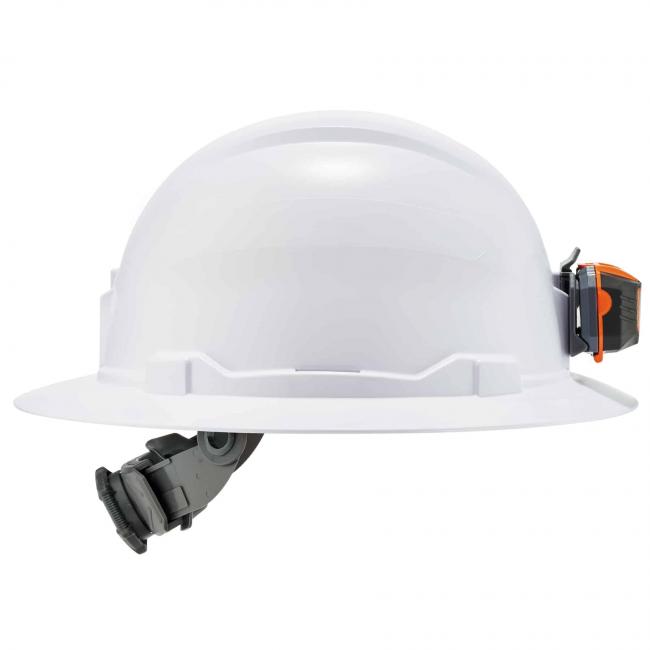 side of hard hat