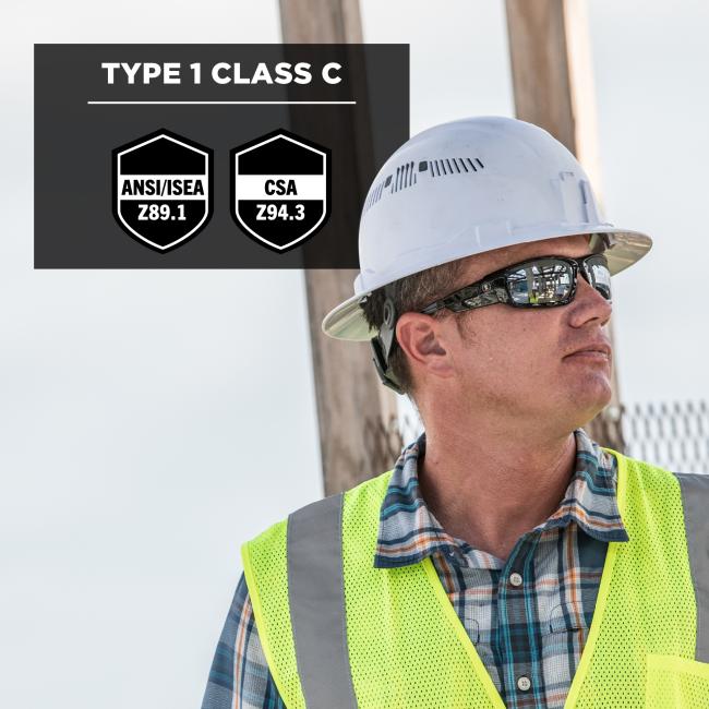 Download Class C Full Brim Hard Hat with Ratchet Suspension | Ergodyne