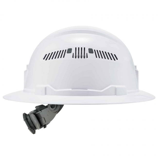 side of hard hat