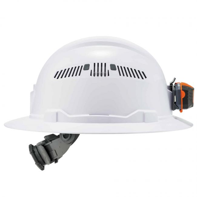 side of hard hat