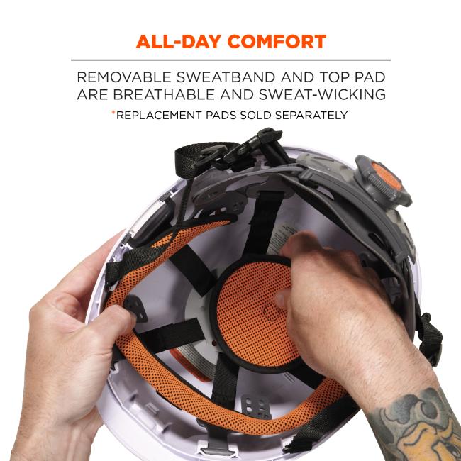 Padded comfort included: removable sweatband and top pad are breathable and sweat-wicking. *replacement pads sold separately image 5