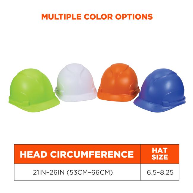 Multiple color options – lime, white, orange, blue. Head circumference 21in-26in (53cm-66cm). Hat size (6.5 to 8.25)