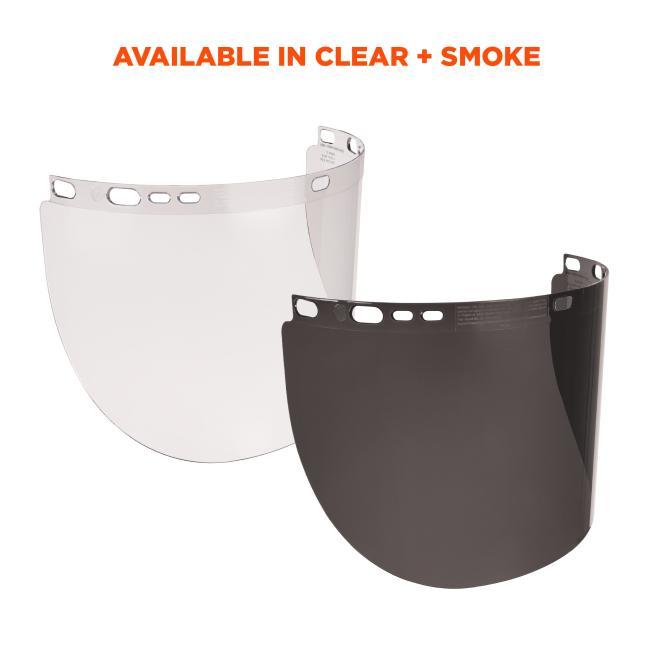 Available in clear and smoke.