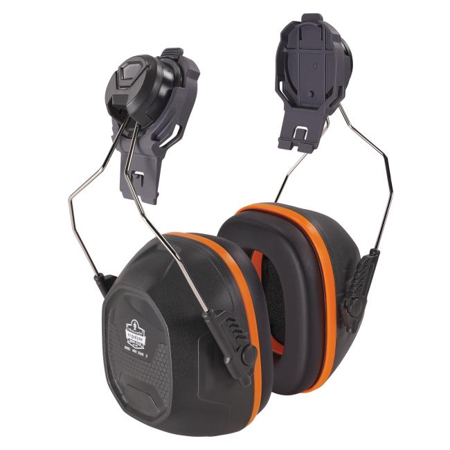 Cap style mounted ear muffs